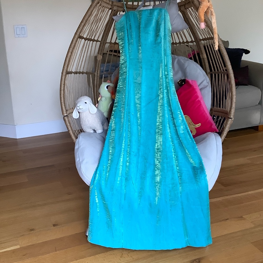 Alex Evenings Teal Evening Dress